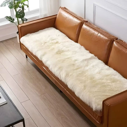 SOFALOUR Fluffy Velvet Sofa Cover