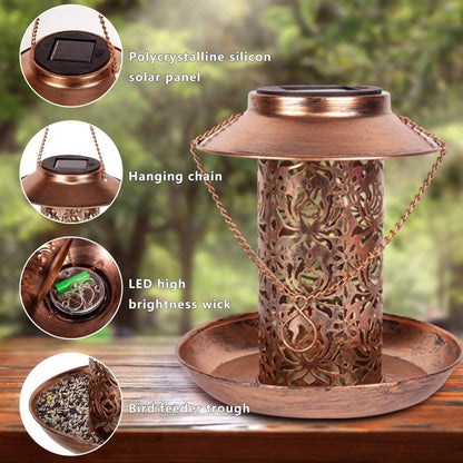 LUMIBLOOM LED-illuminated Solar Bird Feeder Station