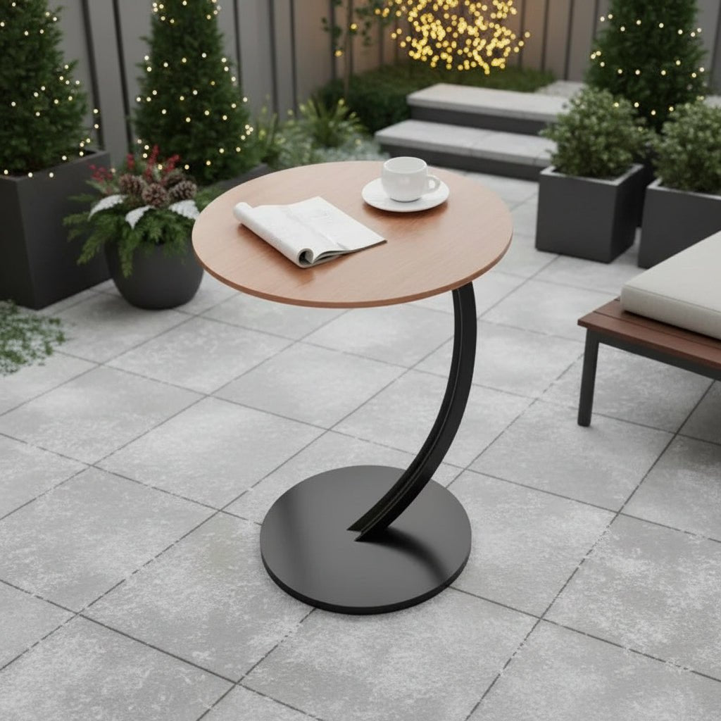 SMALLIX Compact Reinforced Round Side Table