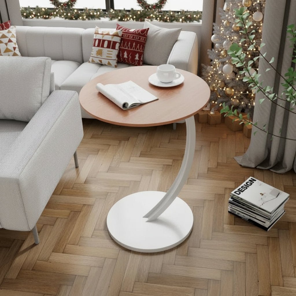 SMALLIX Compact Reinforced Round Side Table