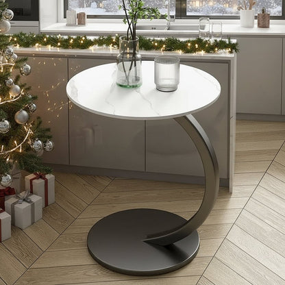 SMALLIX Compact Reinforced Round Side Table