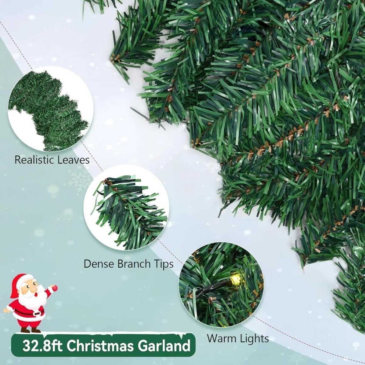 WINTERGREEN Christmas Garland 2.7 M LED Decoration