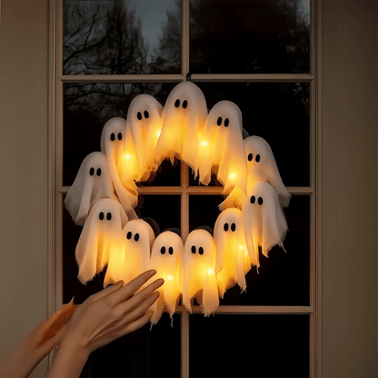 FrightLights LED Wreath Spooky Halloween Magic