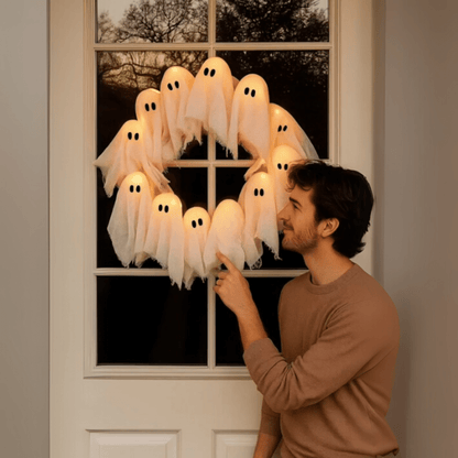 FrightLights LED Wreath Spooky Halloween Magic