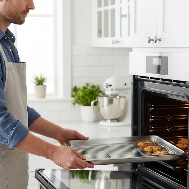 BAKESMART Stainless Steel Baking Sheet Set