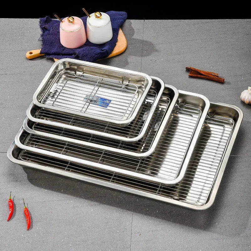 BAKESMART Stainless Steel Baking Sheet Set