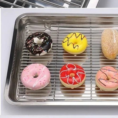 BAKESMART Stainless Steel Baking Sheet Set