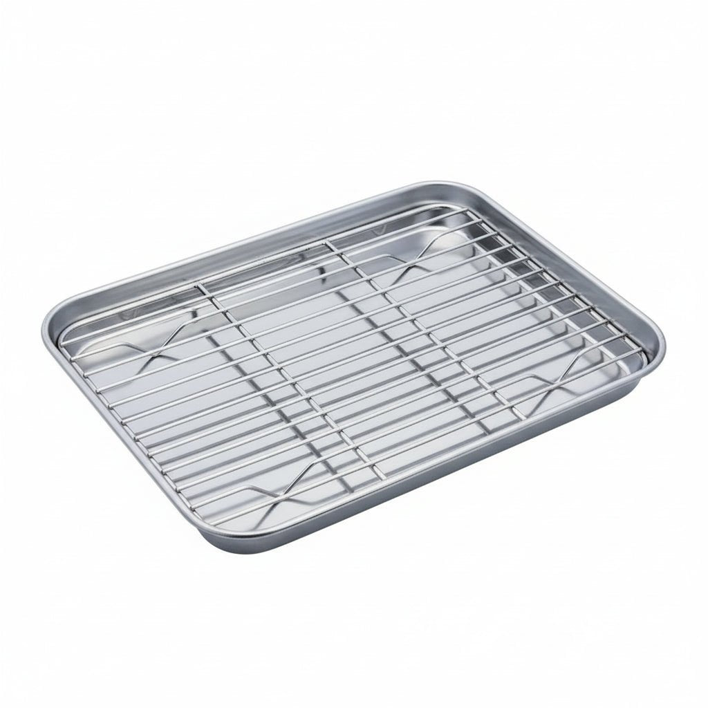 BAKESMART Stainless Steel Baking Sheet Set