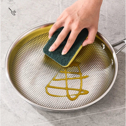 PURESTEEL Uncoated Stainless Steel Frying Pan