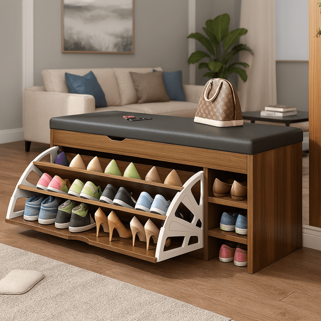 HALLENBOX 3-in-1 Shoe Cabinet Bench