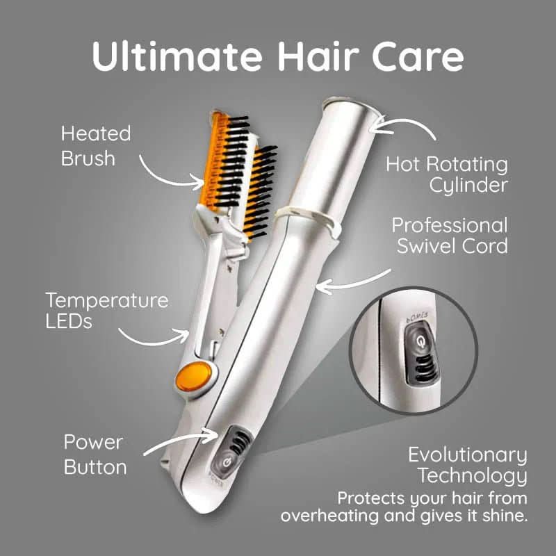 STYLEMAX 2-in-1 Rotating Hair Brush