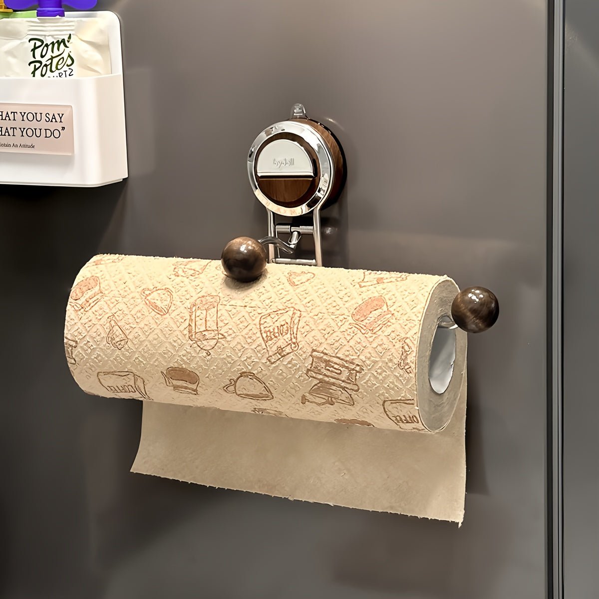 FIXROLL Drill-free Kitchen Paper Towel Holder