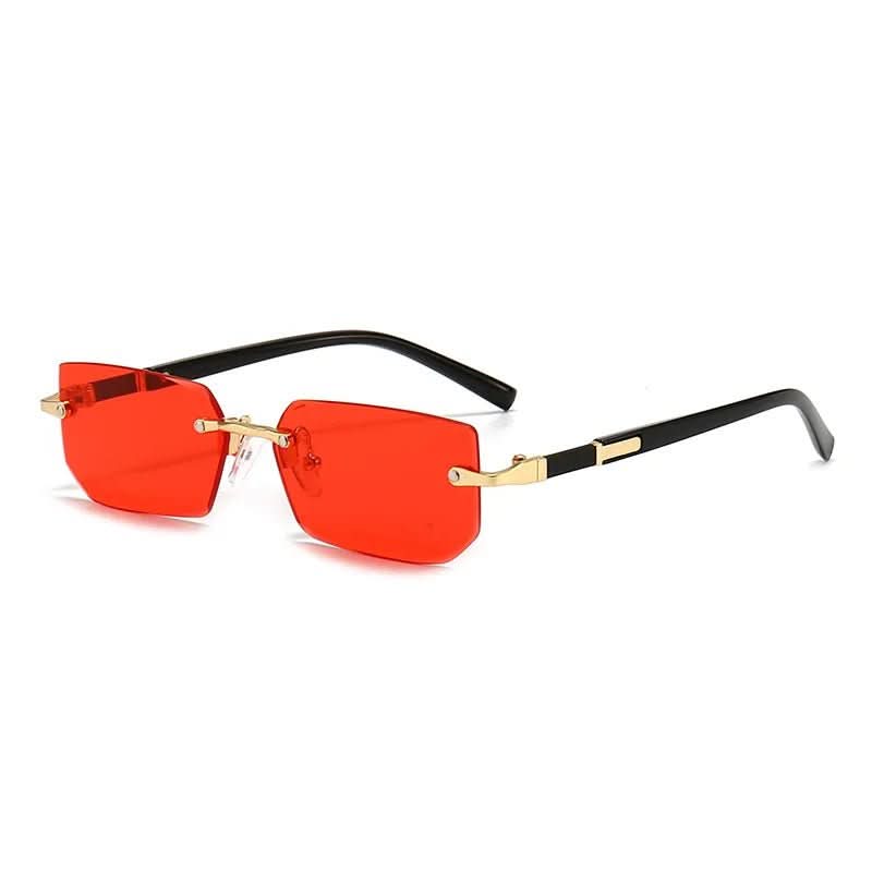 SUNEDGE Rectangular Frameless Sunglasses lifestyle image 3
