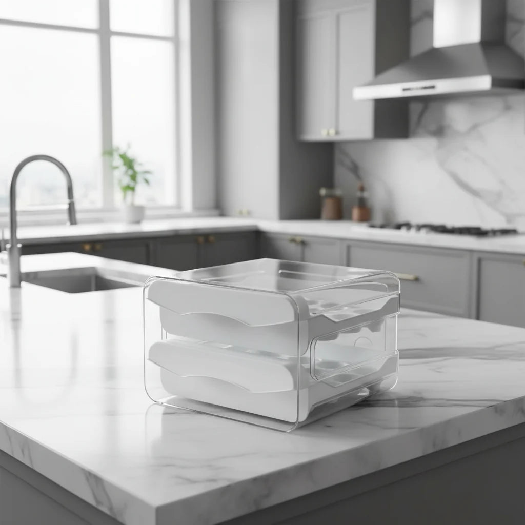 EGGSTACK 2-layer Refrigerator Egg Box