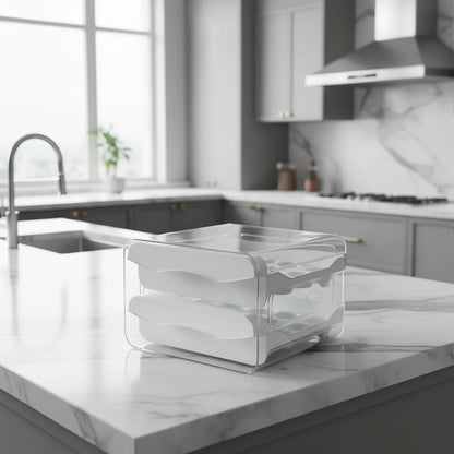 EGGSTACK 2-layer Refrigerator Egg Box