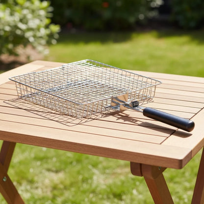 GRILLBASK Portable Stainless Steel Grill Basket