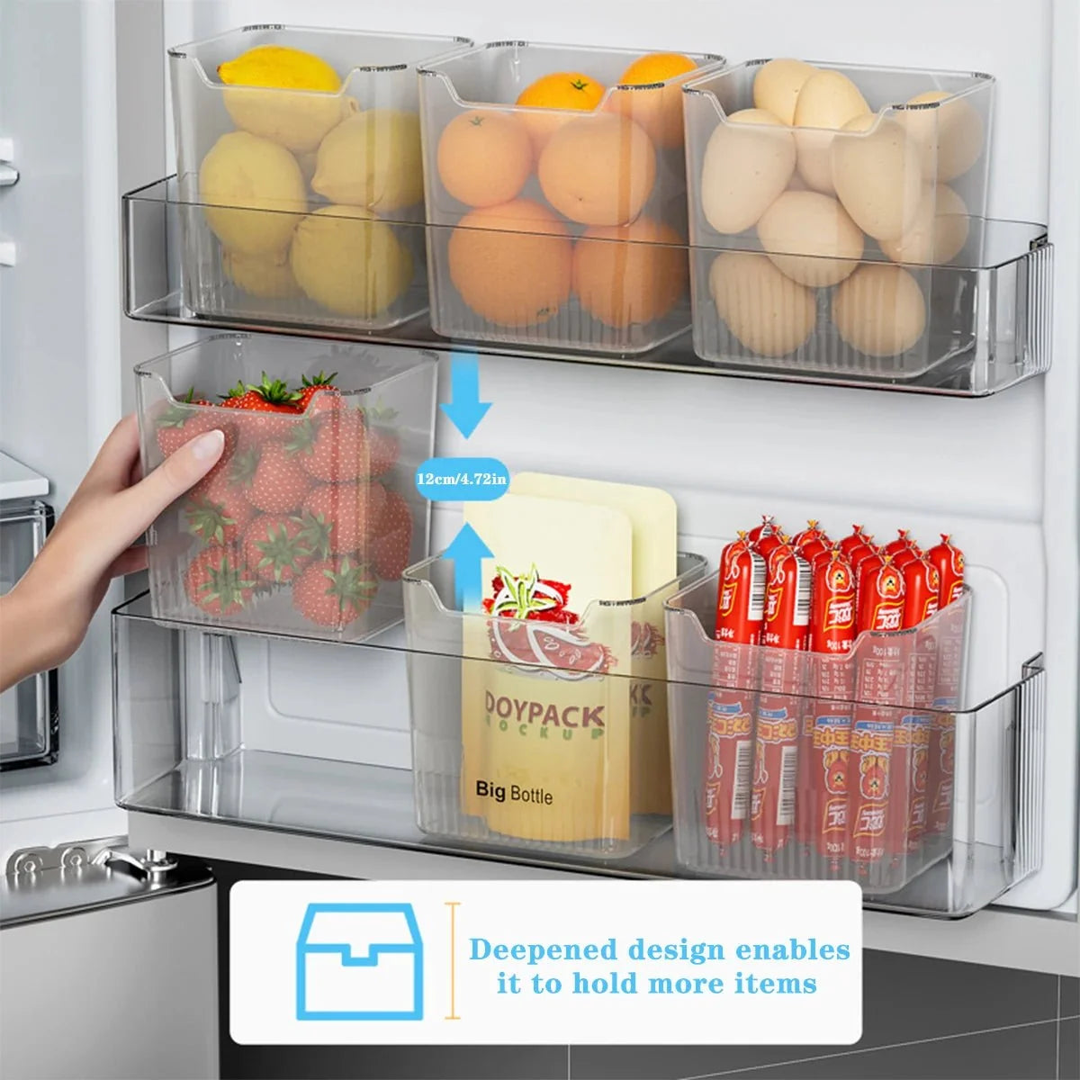CLARIBOX Transparent Refrigerator Boxes
