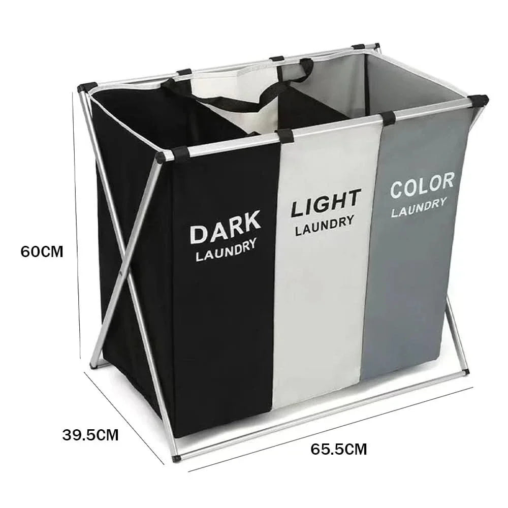 SORTIVA 3-Compartment Laundry Sorter