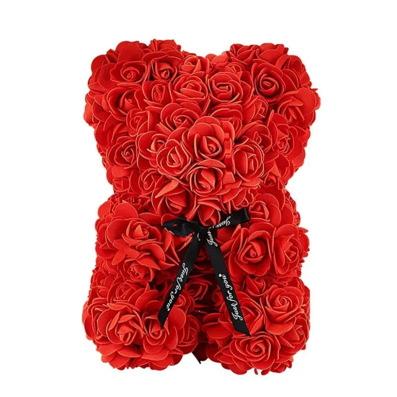 ROSEBLOOM BEAR Handmade Rose Teddy