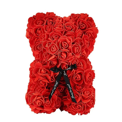 ROSEBLOOM BEAR Handmade Rose Teddy