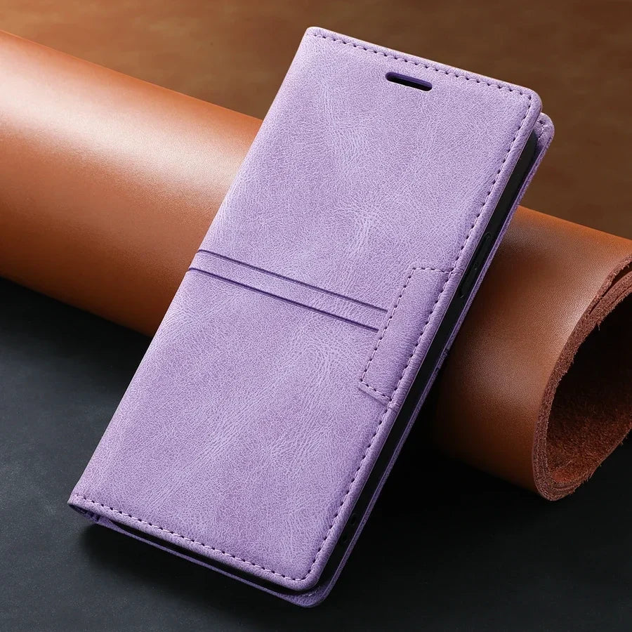 Wallet Case for Google Pixel, Magnetic Flip Case with Card Slots