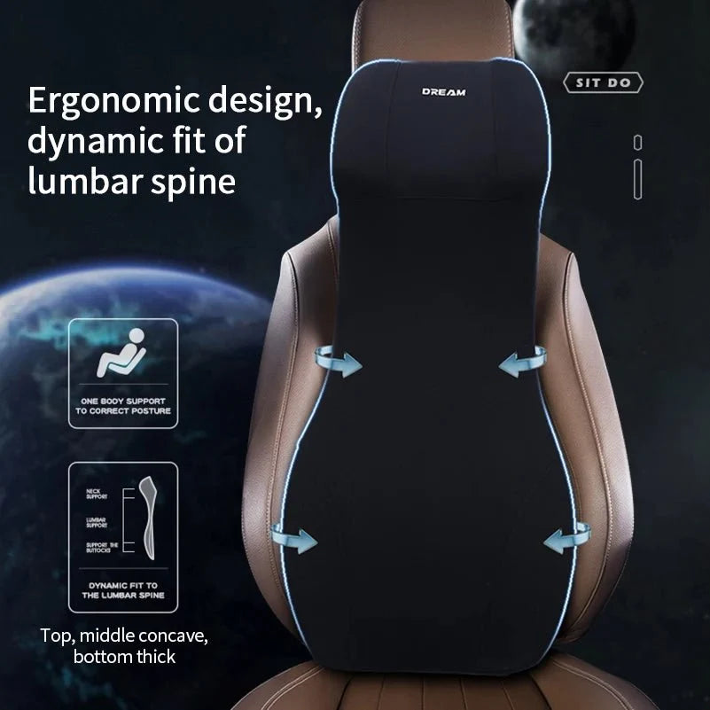 ERGOCARVE Integrated Car Neck & Lumbar Support