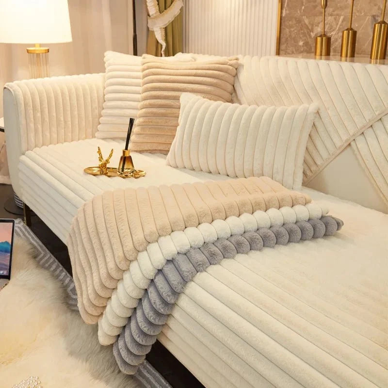 COZYPUFF Luxurious Winter Sofa Cover