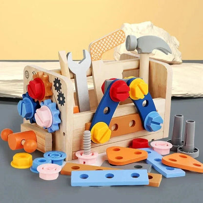WOODTOOLS Montessori Wooden Tool Kit