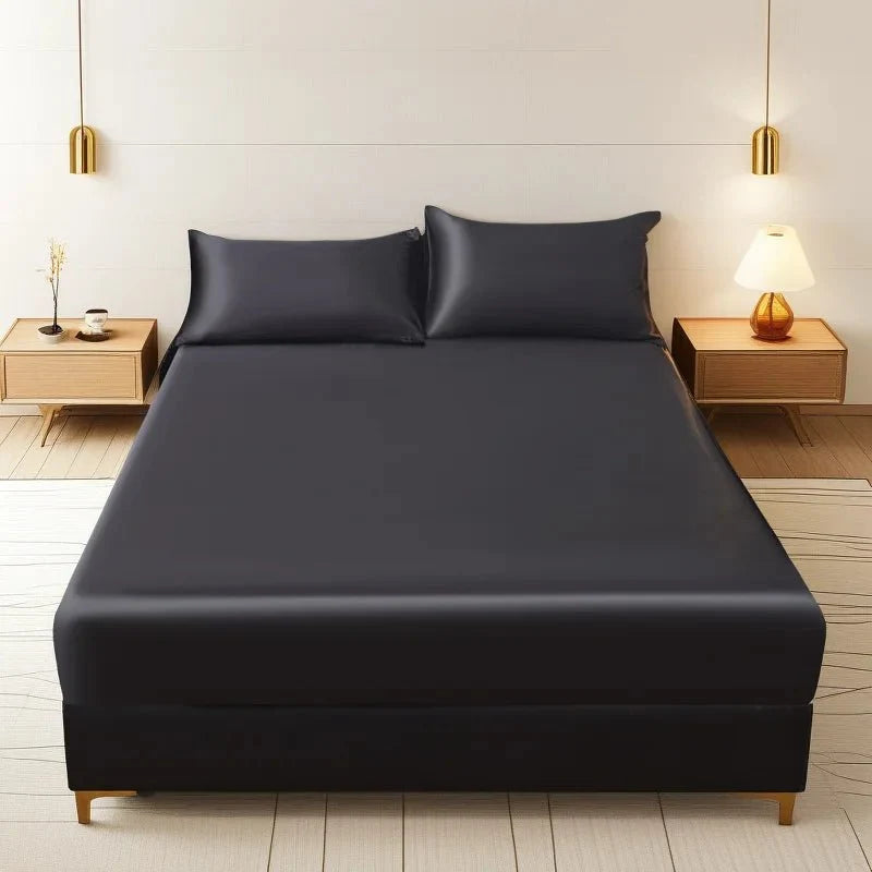 BETTSANFT Cooling Satin Fitted Sheet