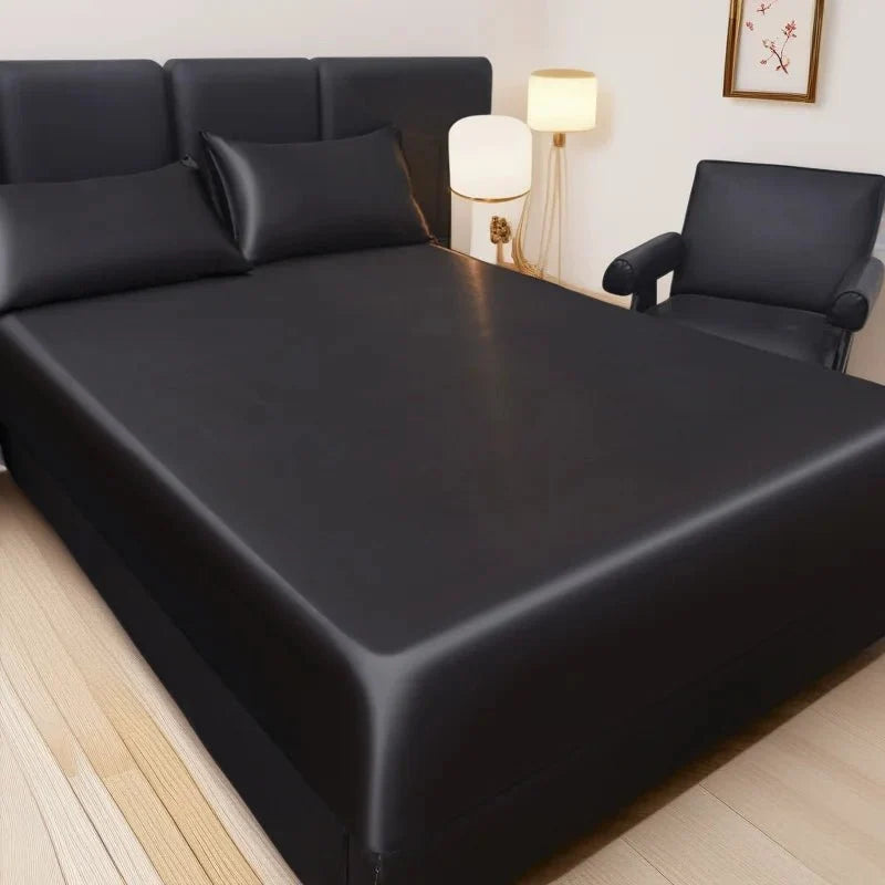 BETTSANFT Cooling Satin Fitted Sheet
