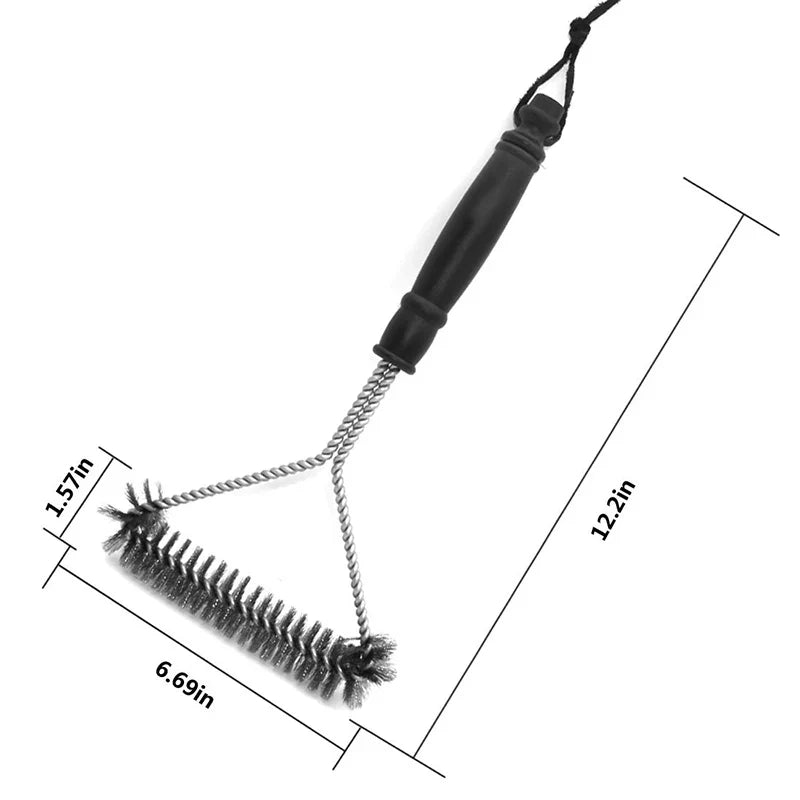 FLAMEBRUSH Stainless Steel Grill Brush