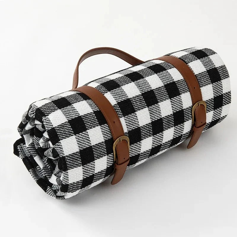 PICSTYLE Waterproof Checkered Picnic Blanket