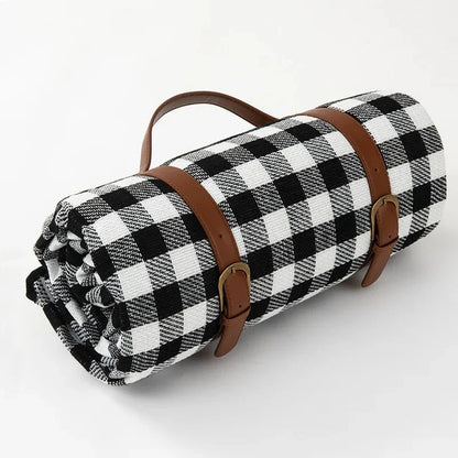 PICSTYLE Waterproof Checkered Picnic Blanket
