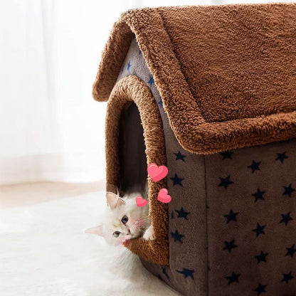Fluffyhaven Pet House Cosy for Small Dogs & Cats