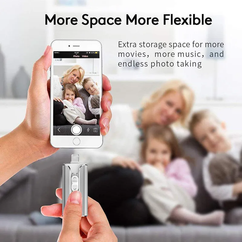 USB Flash Drive for iPhone and Android, Extra Storage
