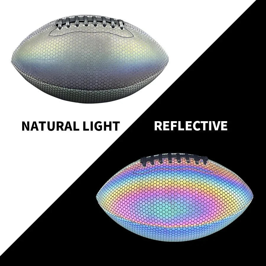 LUMIFOOT Reflective American Football Size 9