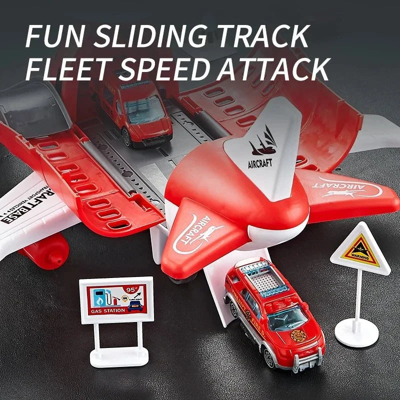 AEROTOWN Inertial Airplane & Vehicle Playset