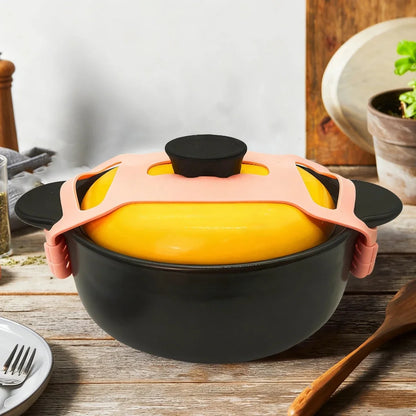 STABORA Non-slip Silicone Kitchen Lid Holder