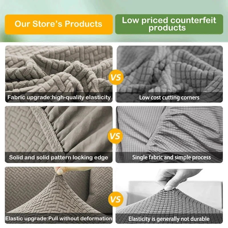 JACQUARDFIT Elastic Jacquard Sofa Cover