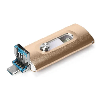 4 in 1 USB Flash Drive 64GB to 1TB, OTG Photo Stick for iPhone, Android & PC