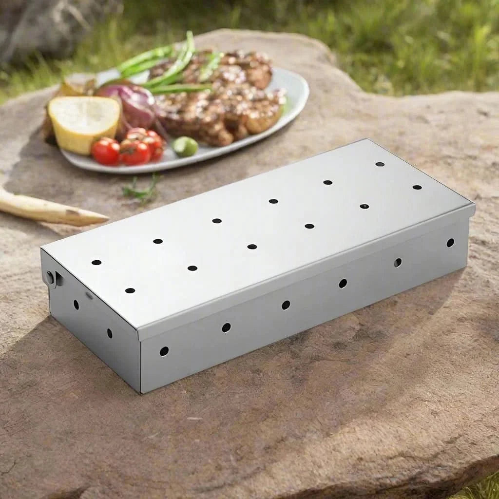 GRILLEDGE Premium Stainless Steel Smoking Box lifestyle image