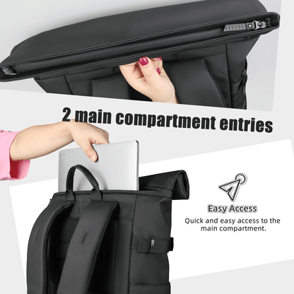 ROLLTRAIL Backpack Expandable Outdoor Backpack