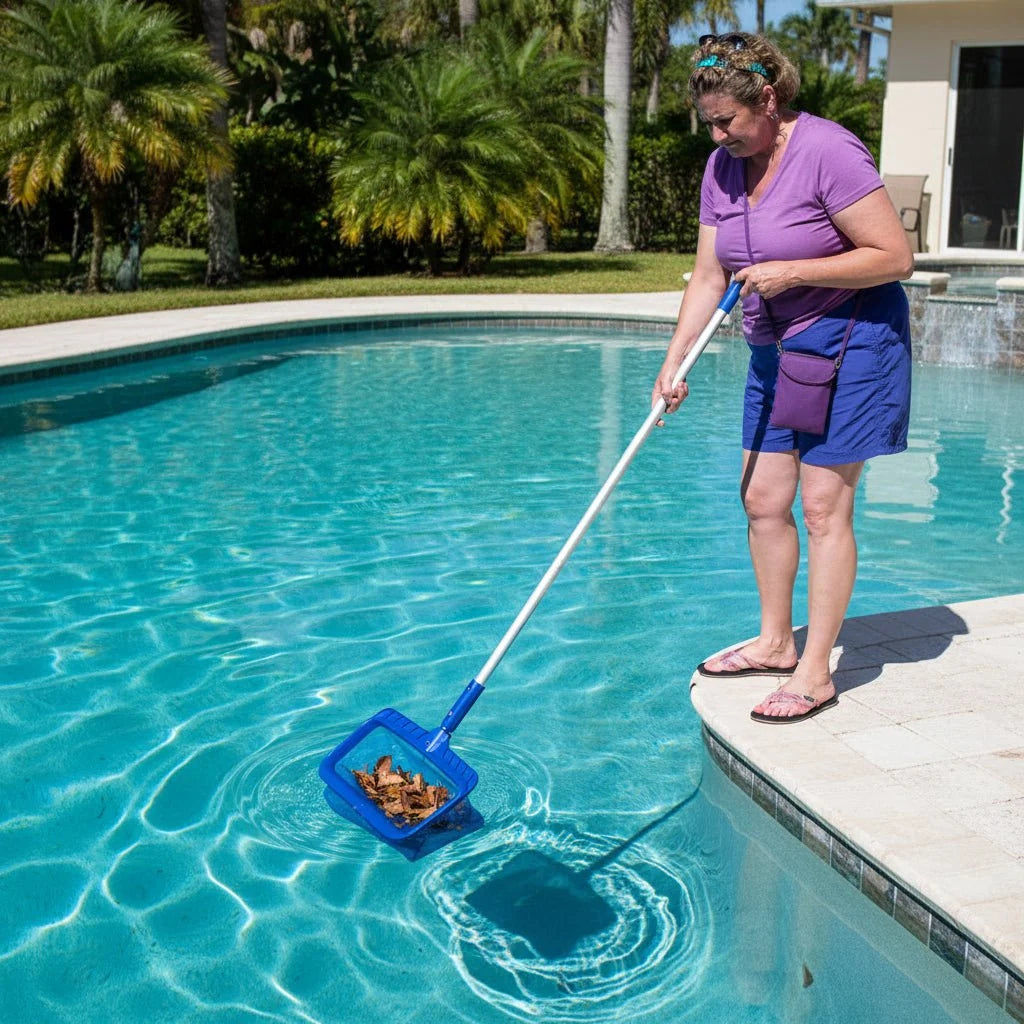 LEAFRAKE Professional Pool Leaf Skimmer