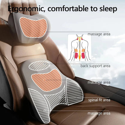 VIBRAREST Electric Neck & Lumbar Support Cushion