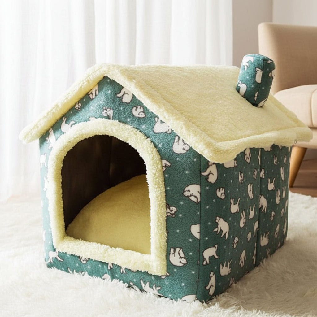 Fluffyhaven Pet House Cosy for Small Dogs & Cats iwt2