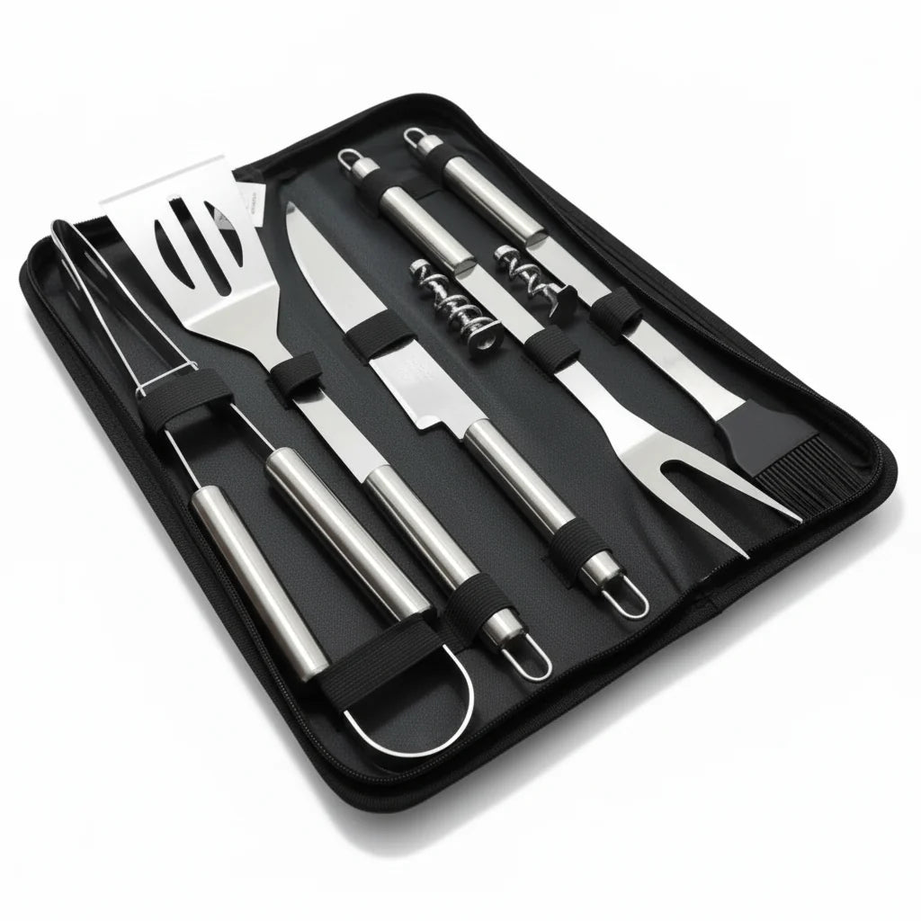 GrillMaster Pro Stainless Steel Barbecue Tool Set