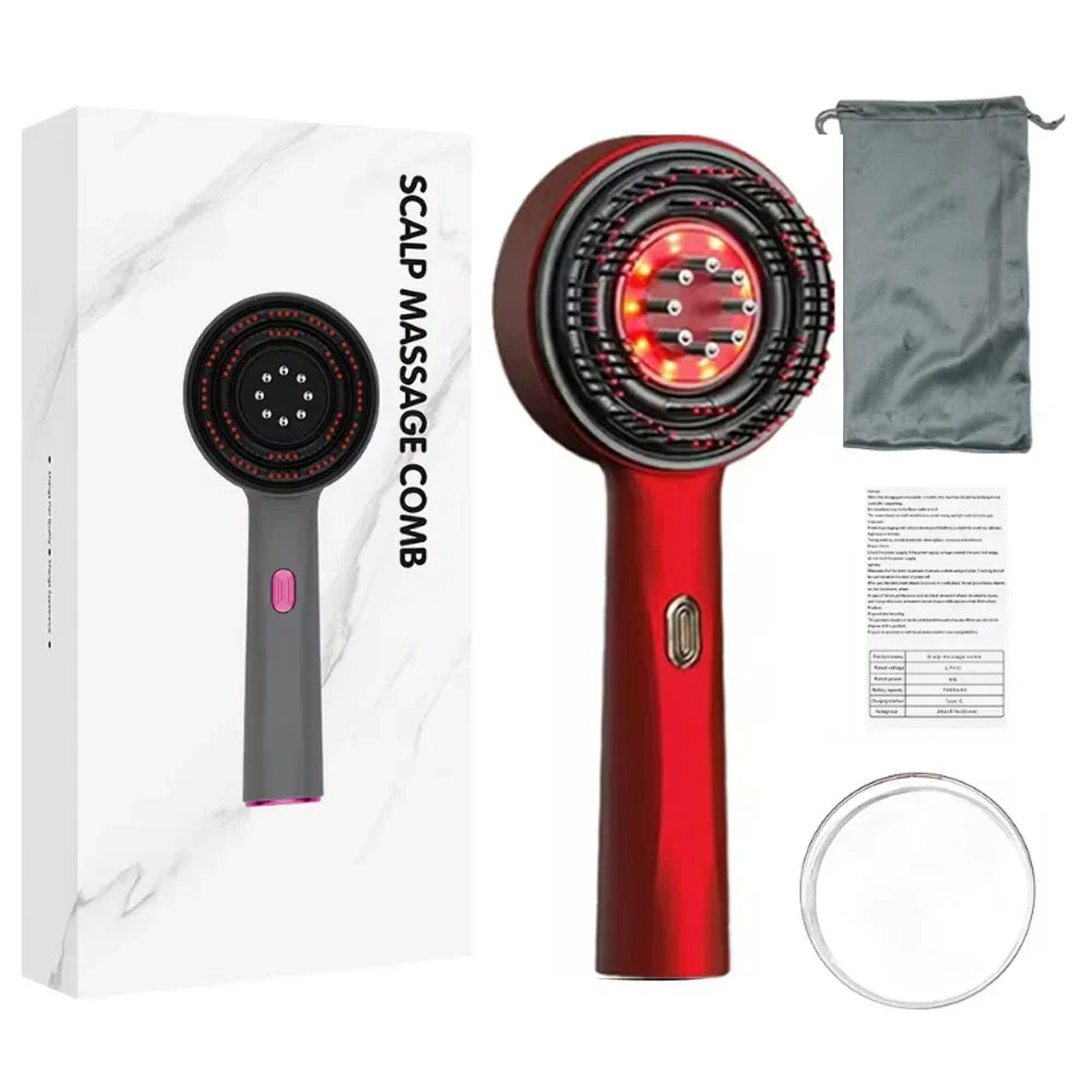 Red Light Therapy Comb, Electric Scalp Massager Comb