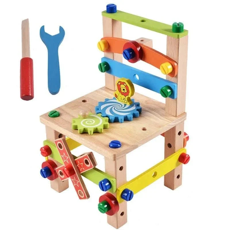 WOODTOOLS Montessori Wooden Tool Kit