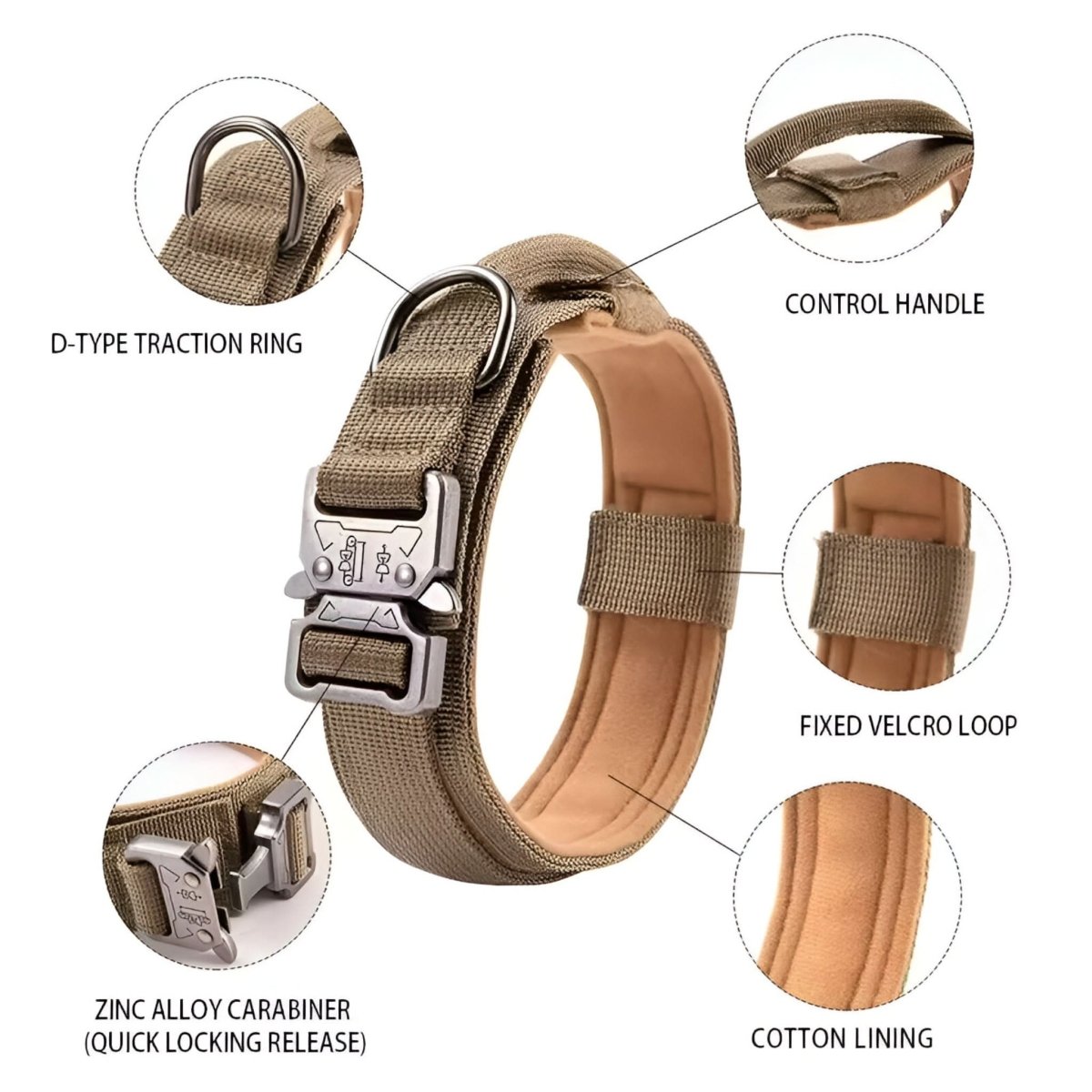 TACTICALK9 DOG COLLAR SET Durable