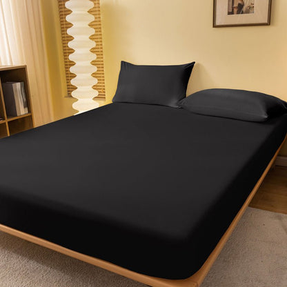 BETTSANFT Cooling Satin Fitted Sheet